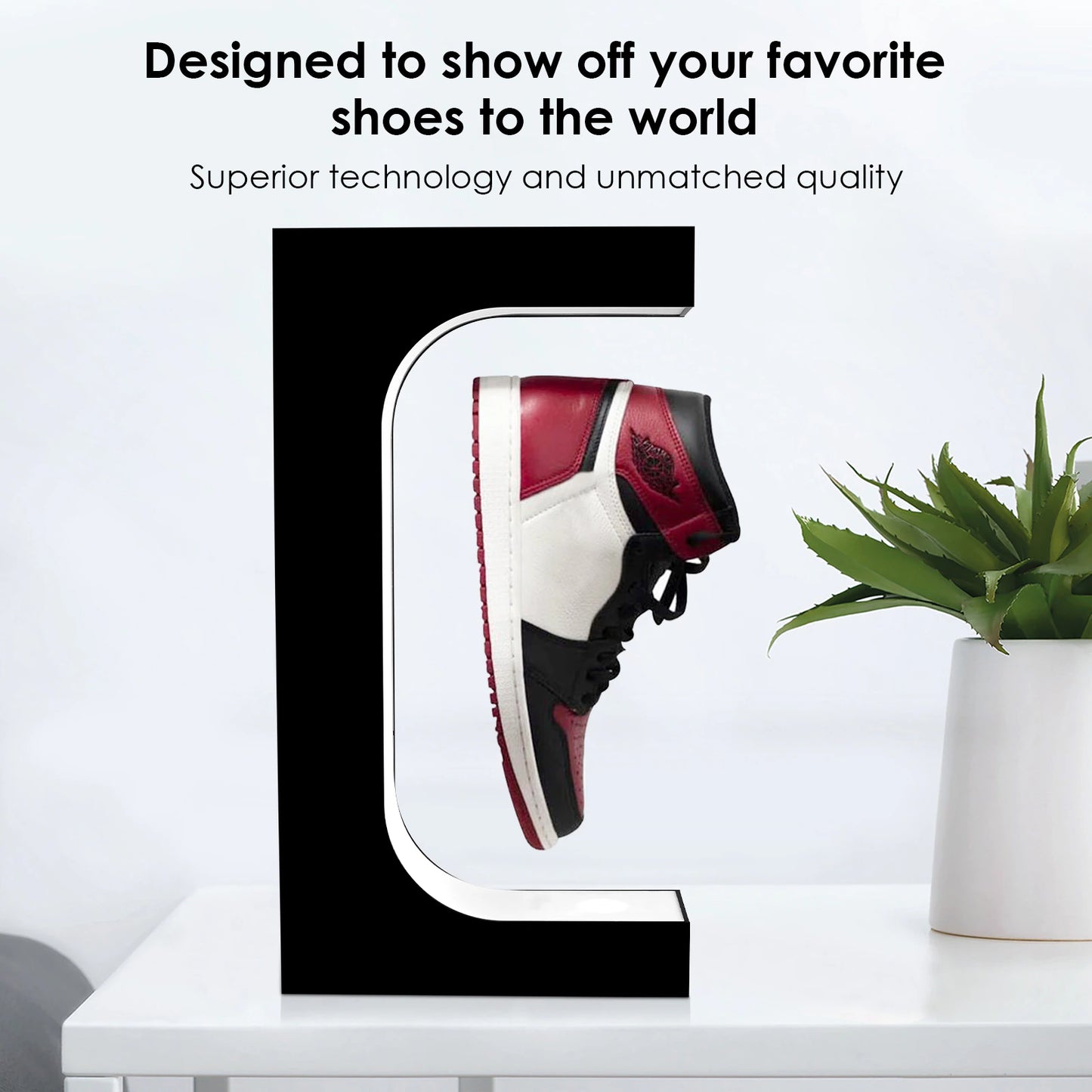Magnetic Levitation Floating Shoe Display Stand ,Sneaker Stand, House,Holds 500G Weight,Levitating Gap 20Mm
